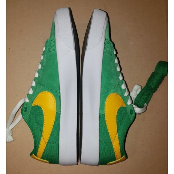 NIKE SB BLAZER LOW PRO GT MEN\'S SIZE 7.5 GREEN/YELLOW NEW Without BOX